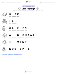 Lord Rayleigh afdrukbare werkblad voorbeeld