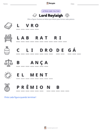 Prévia da folha de atividades imprimível Lord Rayleigh
