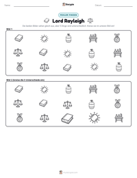 Lord Rayleigh druckbare Arbeitsblatt Vorschau