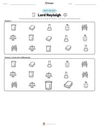 Lord Rayleigh printable worksheet preview