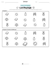 Anteprima della scheda stampabile di Lord Rayleigh