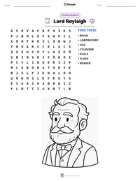 Lord Rayleigh printable worksheet preview
