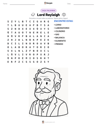 Prévia da folha de atividades imprimível Lord Rayleigh