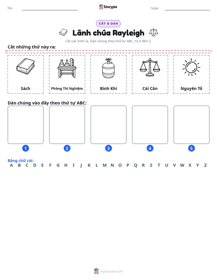 Cắt & Dán Chữ Cái