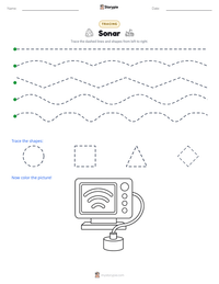 Sonar printable worksheet preview