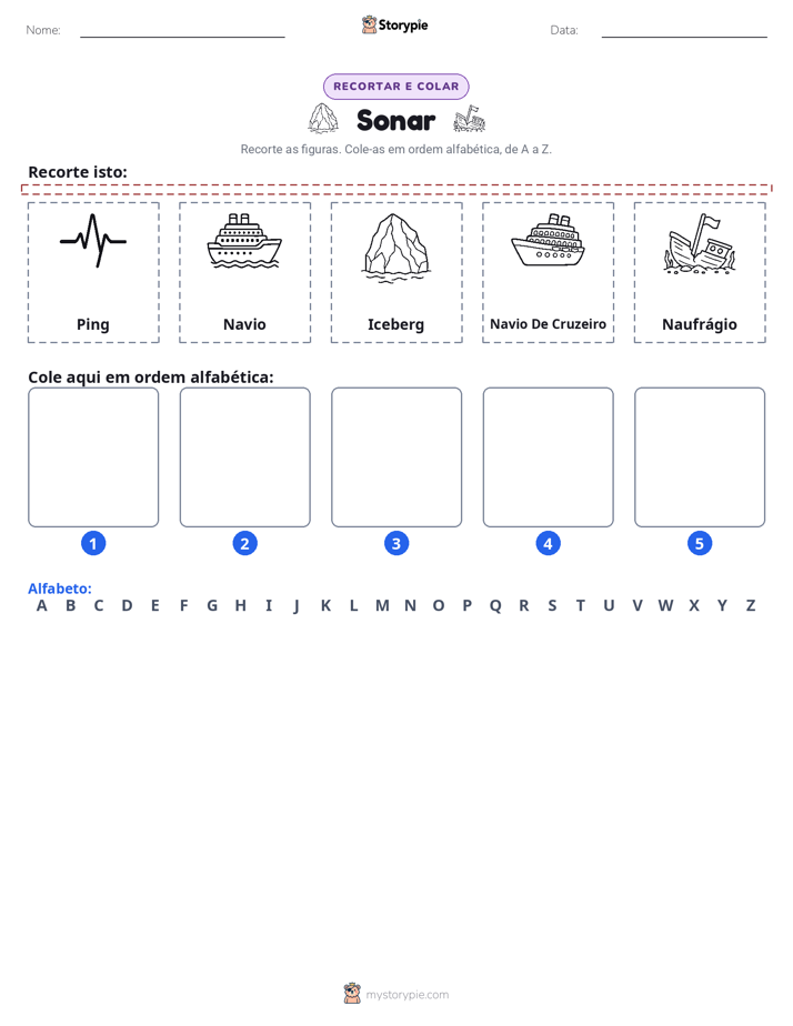 Recortar & Colar Alfabeto