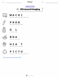 Ultrasound Imaging printable worksheet preview