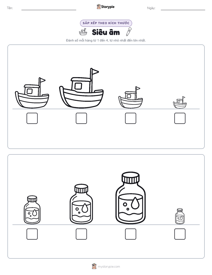 Thứ Tự Kích Thước