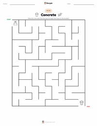 Concrete printable worksheet preview