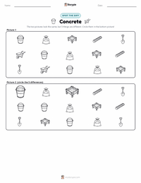 Concrete printable worksheet preview