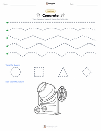 Concrete printable worksheet preview