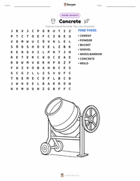 Concrete printable worksheet preview