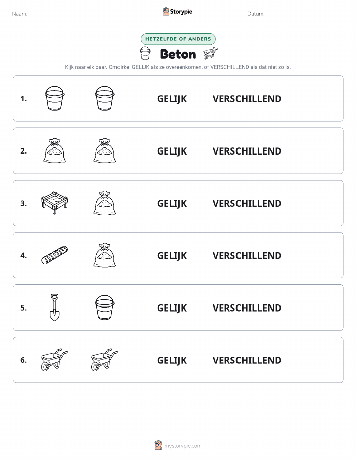 Zelfde of Verschillend