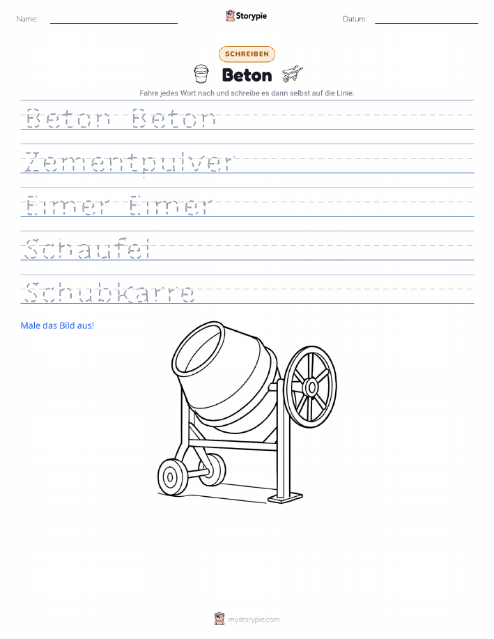 Schreibübung