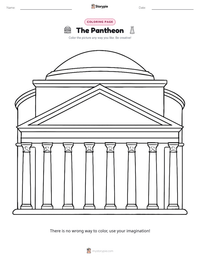 The Pantheon printable worksheet preview