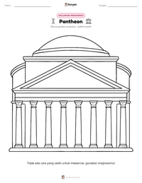 Prabaca lembar kerja cetak Pantheon