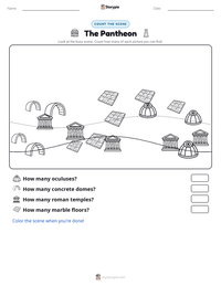 The Pantheon printable worksheet preview