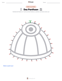 Das Pantheon druckbare Arbeitsblatt Vorschau