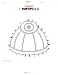 Het Pantheon afdrukbare werkblad voorbeeld