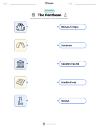 The Pantheon printable worksheet preview