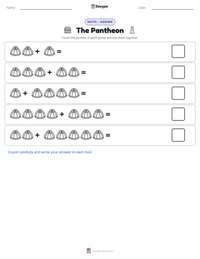 The Pantheon printable worksheet preview