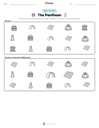 The Pantheon printable worksheet preview