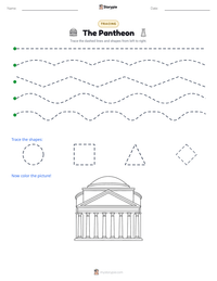 The Pantheon printable worksheet preview