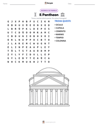 Anteprima della scheda stampabile di Il Pantheon