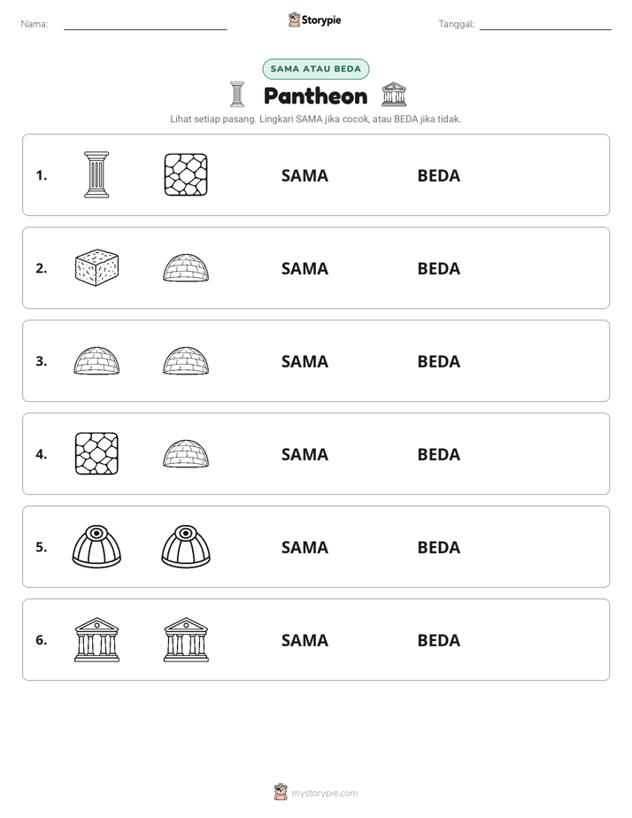 Sama atau Berbeda