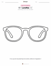 Aperçu de la feuille de travail imprimable Lunettes
