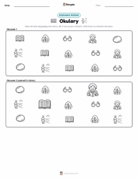 Podgląd drukowalnego arkusza ćwiczeń Okulary