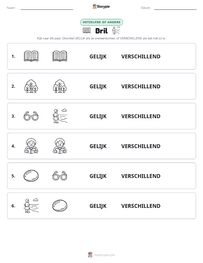 Zelfde of Verschillend