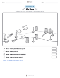 Cai Lun printable worksheet preview