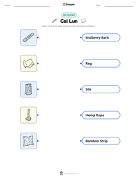 Cai Lun printable worksheet preview