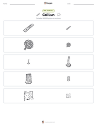Cai Lun printable worksheet preview