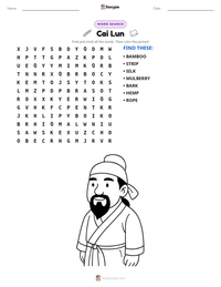 Cai Lun printable worksheet preview