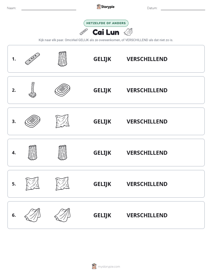 Zelfde of Verschillend