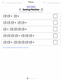 Sewing Machine printable worksheet preview