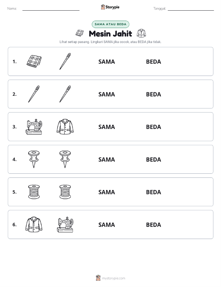 Sama atau Berbeda