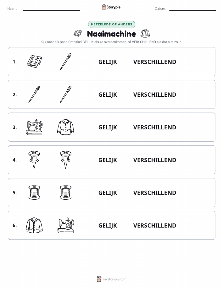 Zelfde of Verschillend