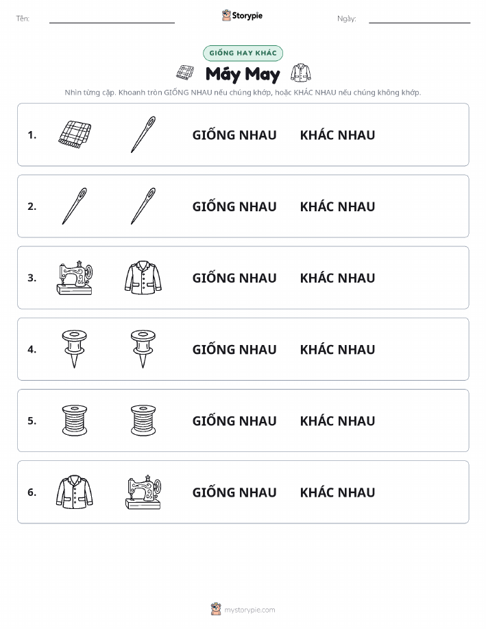 Giống Hay Khác