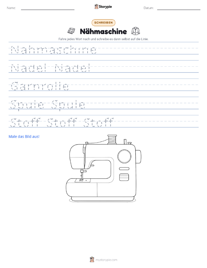 Schreibübung