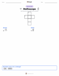 Stethoscope printable worksheet preview