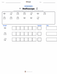 Stethoscope printable worksheet preview