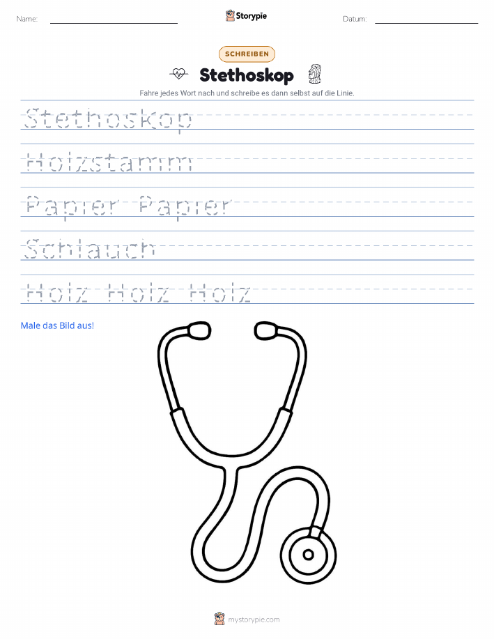 Schreibübung