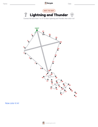 Lightning and Thunder printable worksheet preview
