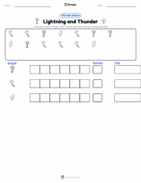 Lightning and Thunder printable worksheet preview