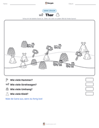 Thor druckbare Arbeitsblatt Vorschau