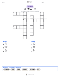 Thor printable worksheet preview