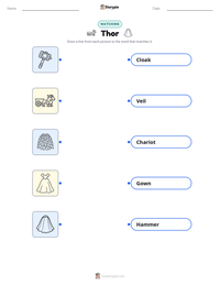 Thor printable worksheet preview